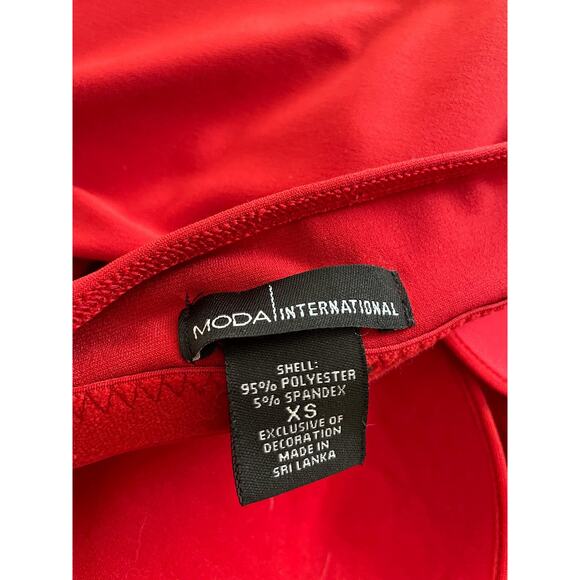 00's vintage orange high neck keyhole halter bodycon y2k cropped tank top XS - Picture 7 of 7